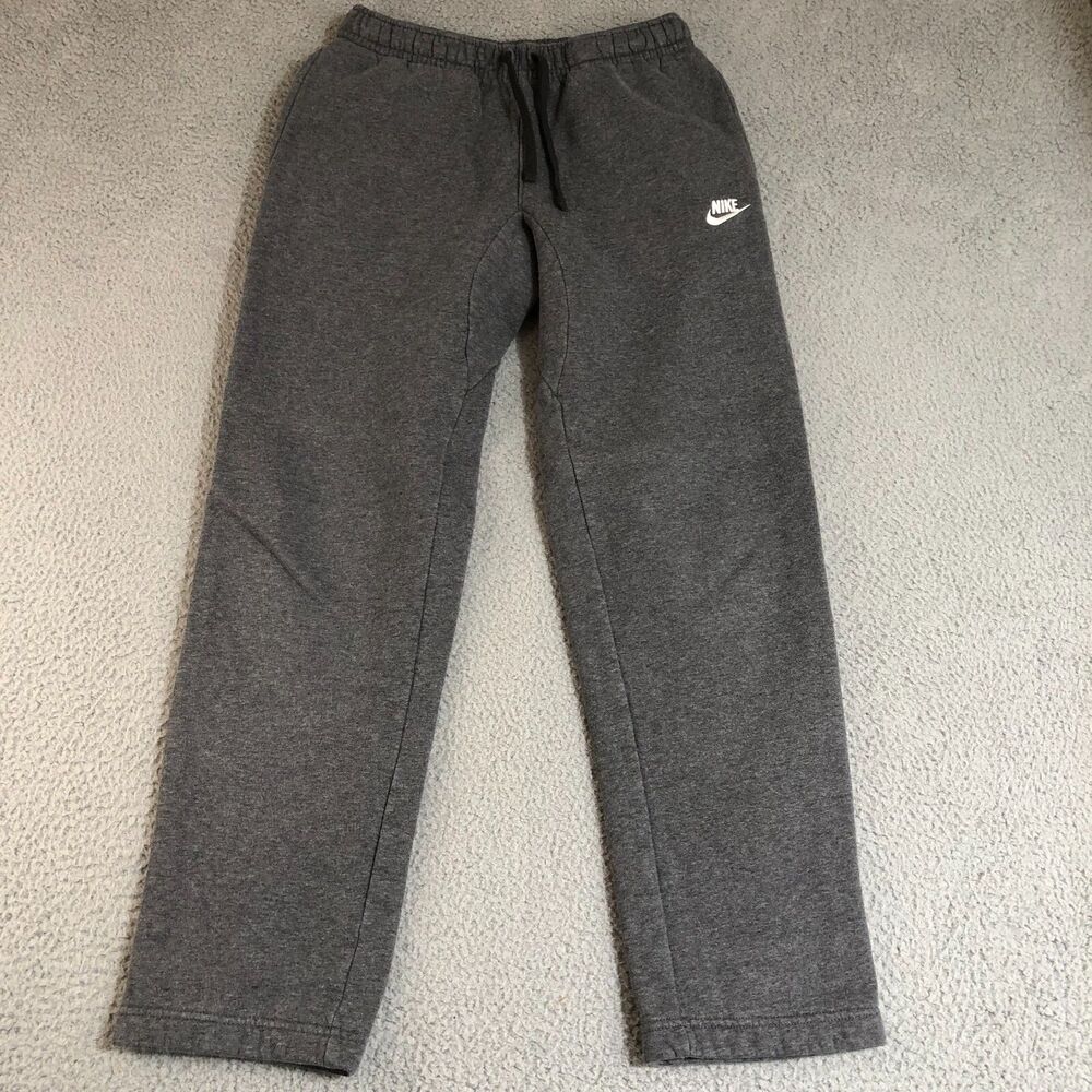 Nike Pants Men Small Gray Joggers Sweatpants Logo Basketball Sportswear